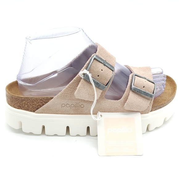 Papillio BIRKENSTOCK Arizona Chunky EU 38 US 7 Suede Platform Sandal - Picture 3 of 10